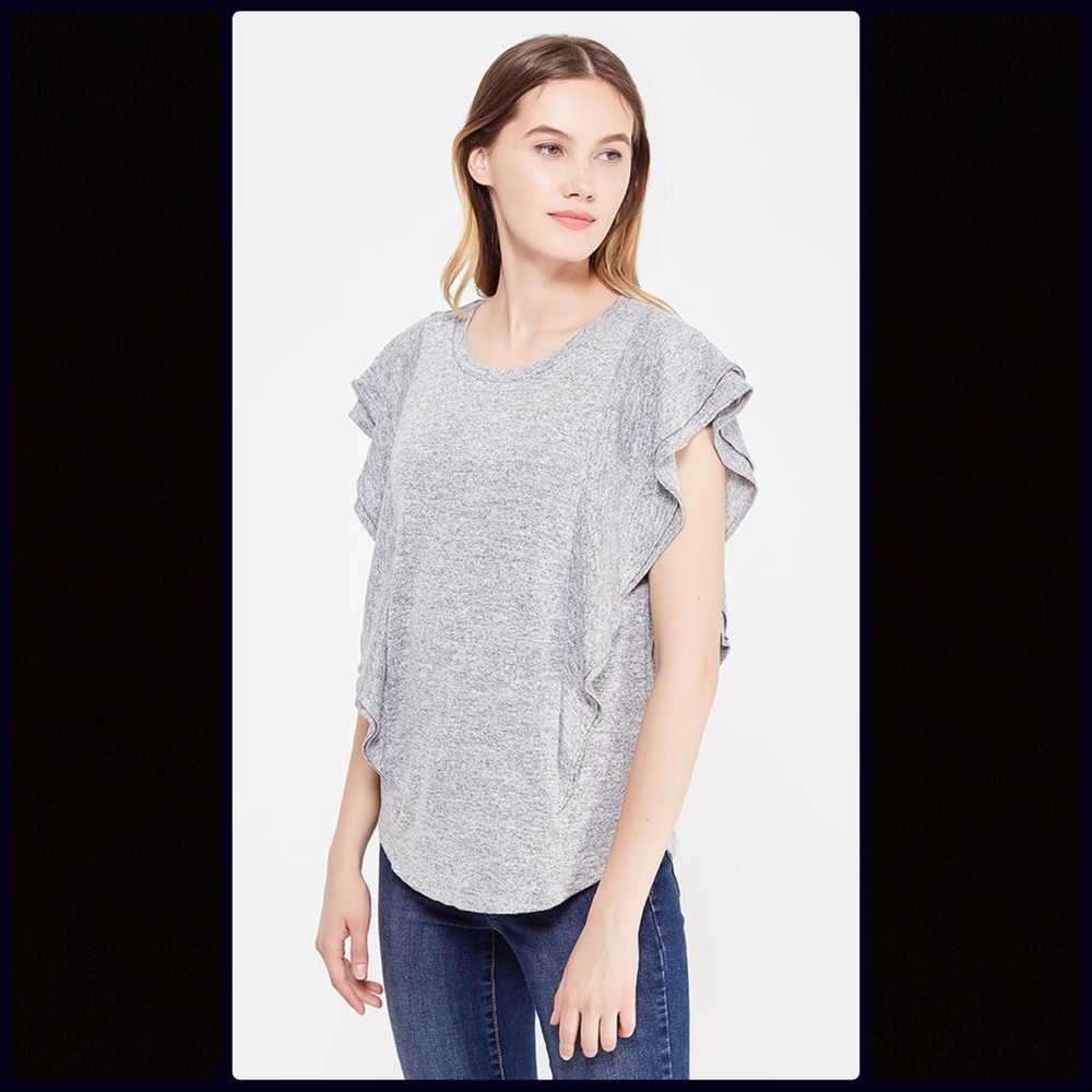 Gap Softspun Frilled Sleeve Blouse - image 1